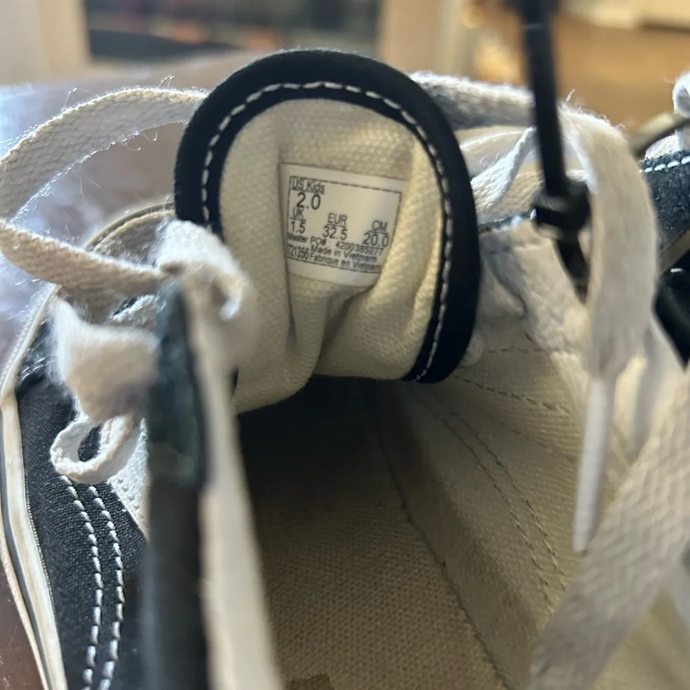 Vans Black and White Classic Sneakers